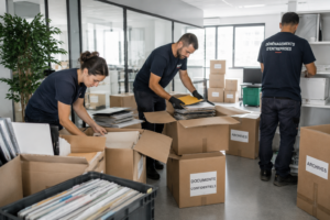 Déménagement d'entreprise et d'archive.