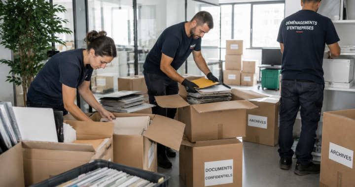 Déménagement d'entreprise et d'archive.
