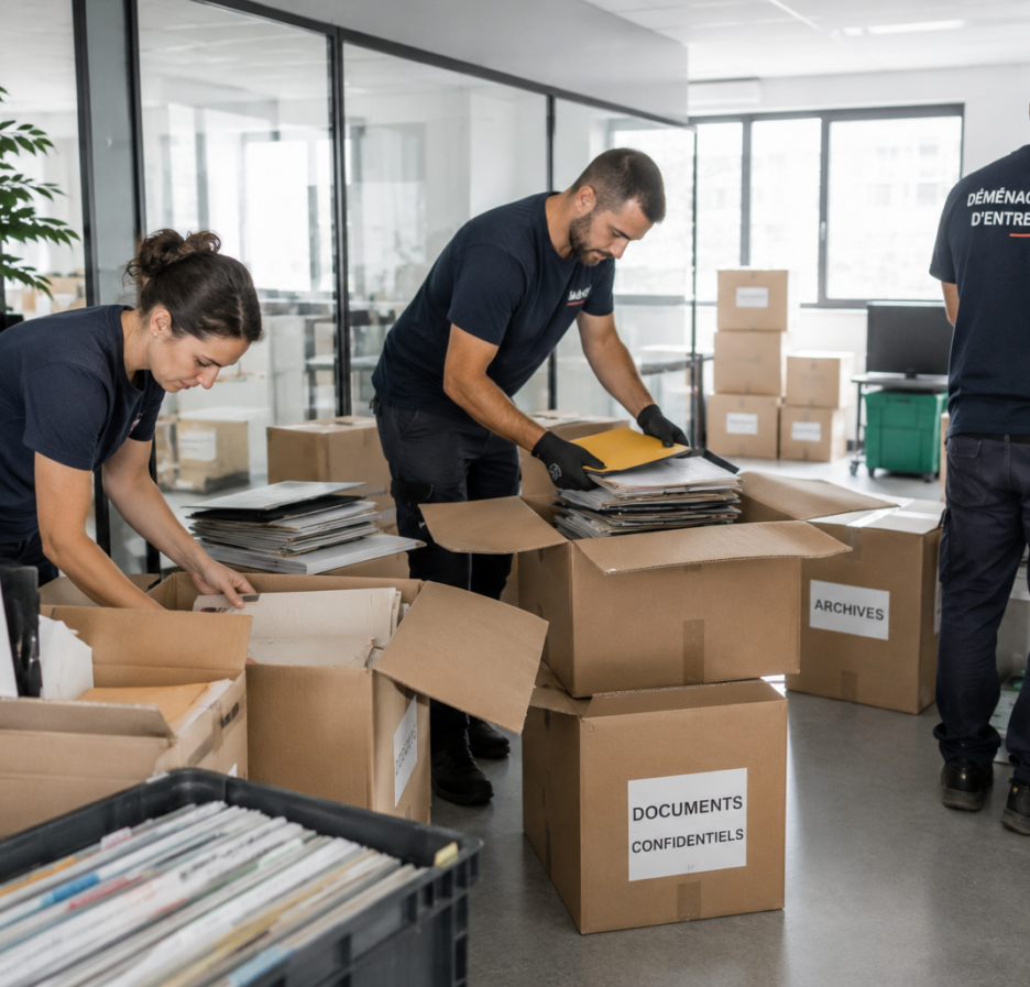 Déménagement d'entreprise et d'archive.